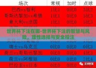 世界杯下注在哪-世界杯下注的智慧与风险，理性选择与安全投注