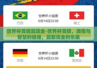 世界杯竞猜赢现金-世界杯竞猜，激情与智慧的碰撞，赢取现金的乐趣