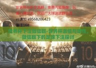 世界杯下注微信群-世界杯激情与理性，微信群下的足球下注探讨