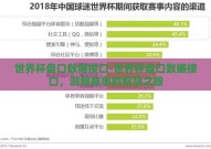世界杯盘口数据接口-世界杯盘口数据接口，洞察赛事的智慧之眼