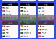 2026世界杯竞猜分组-2026世界杯，竞猜分组与前瞻