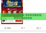 世界杯竞猜彩票中奖-世界杯竞猜彩票，梦想与现实的交织