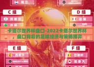 卡塔尔世界杯盘口-2022卡塔尔世界杯，盘口背后的足球经济与策略博弈