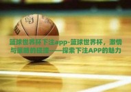 篮球世界杯下注app-篮球世界杯，激情与策略的碰撞——探索下注APP的魅力与风险