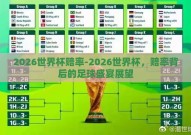 2026世界杯赔率-2026世界杯，赔率背后的足球盛宴展望