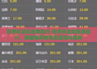 世界杯足彩胜率排行-世界杯足彩胜率排行，揭秘胜率的背后逻辑与趋势