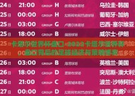 卡塔尔世界杯盘口-2022卡塔尔世界杯，盘口背后的足球经济与策略博弈