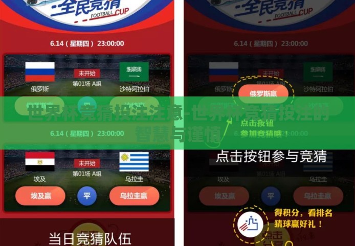 世界杯竞猜投注注意-世界杯竞猜投注的智慧与谨慎
