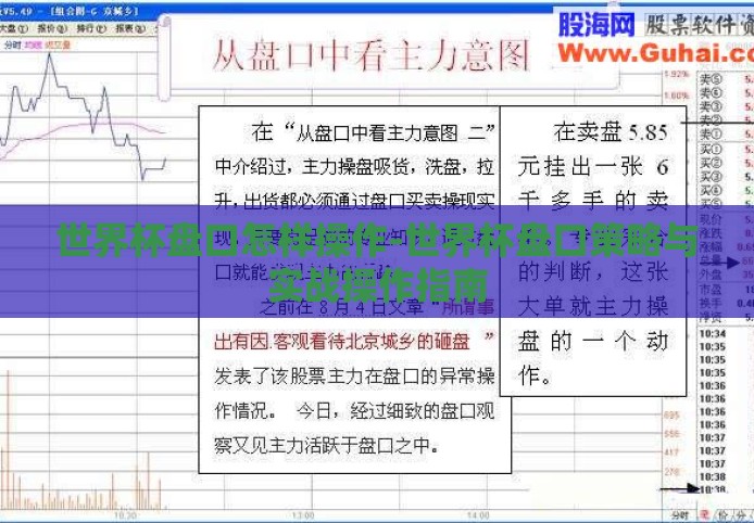 世界杯盘口怎样操作-世界杯盘口策略与实战操作指南