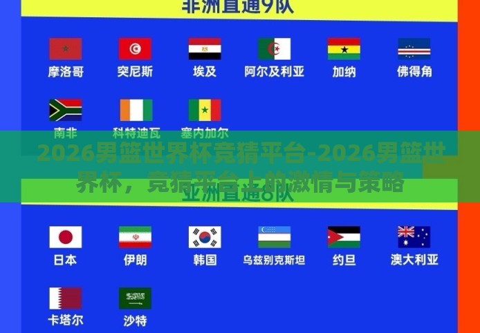2026男篮世界杯竞猜平台-2026男篮世界杯,竞猜平台上的激情与策略 2026男篮世界杯竞猜平台-2026男篮世界杯,竞猜平台上的激情与策略