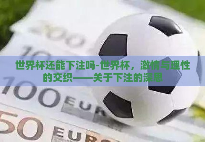 世界杯还能下注吗-世界杯，激情与理性的交织——关于下注的深思