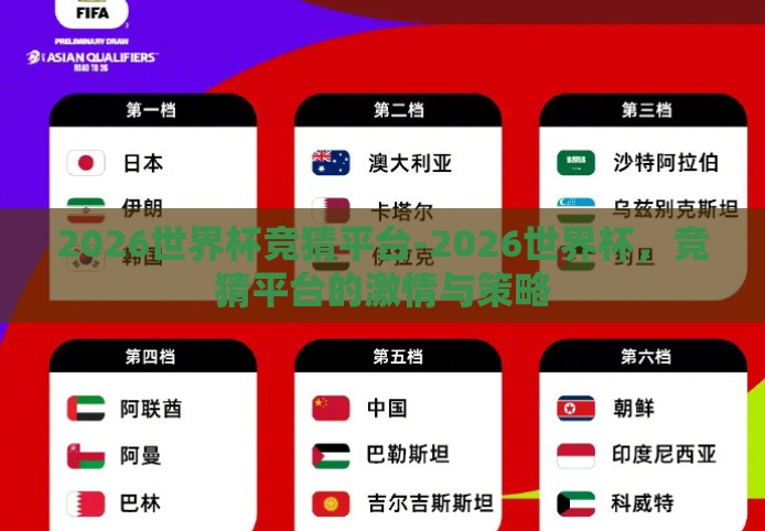 2026世界杯竞猜平台-2026世界杯,竞猜平台的激情与策略 2026世界杯竞猜平台-2026世界杯,竞猜平台的激情与策略