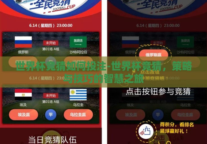 世界杯竞猜如何投注-世界杯竞猜，策略与技巧的智慧之旅