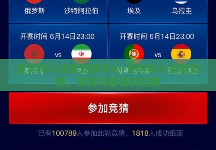 世界杯小组赛竞猜中心-世界杯小组赛竞猜，激情与智慧的碰撞