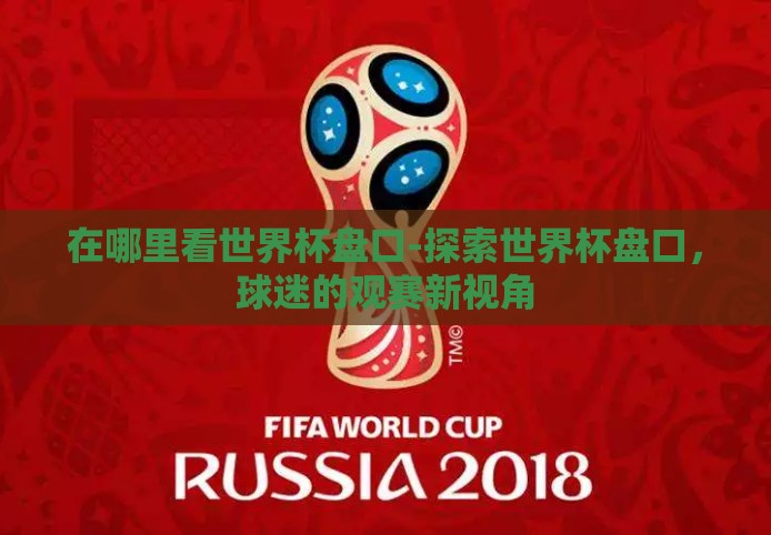 在哪里看世界杯盘口-探索世界杯盘口，球迷的观赛新视角