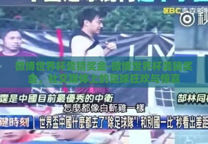 微博世界杯竞猜奖金-微博世界杯竞猜奖金，社交媒体上的足球狂欢与惊喜