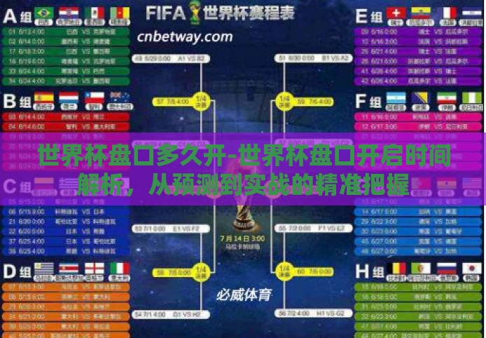 世界杯盘口多久开-世界杯盘口开启时间解析,从预测到实战的精准把握 世界杯盘口多久开-世界杯盘口开启时间解析,从预测到实战的精准把握