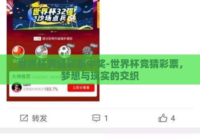 世界杯竞猜彩票中奖-世界杯竞猜彩票，梦想与现实的交织