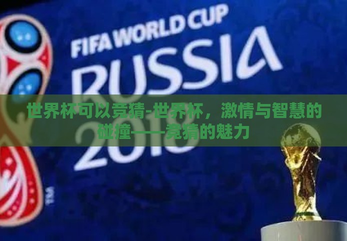 世界杯可以竞猜-世界杯，激情与智慧的碰撞——竞猜的魅力