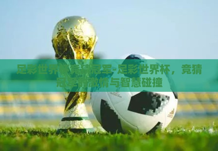 足彩世界杯竞猜冠军-足彩世界杯，竞猜冠军的激情与智慧碰撞