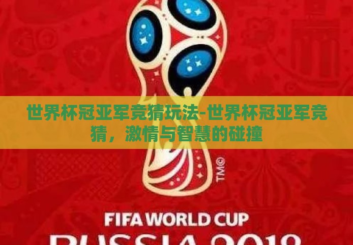 世界杯冠亚军竞猜玩法-世界杯冠亚军竞猜，激情与智慧的碰撞